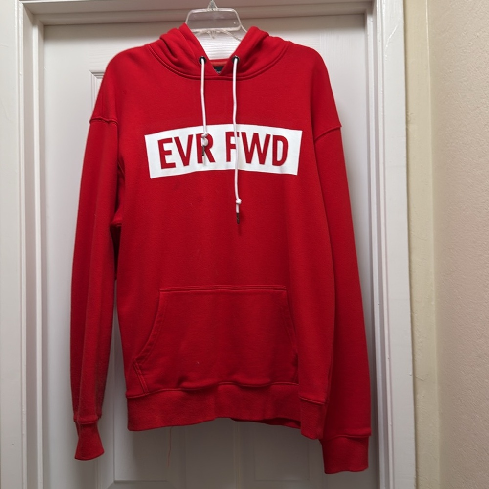 Ever Forward (evr fwd) red hoodie